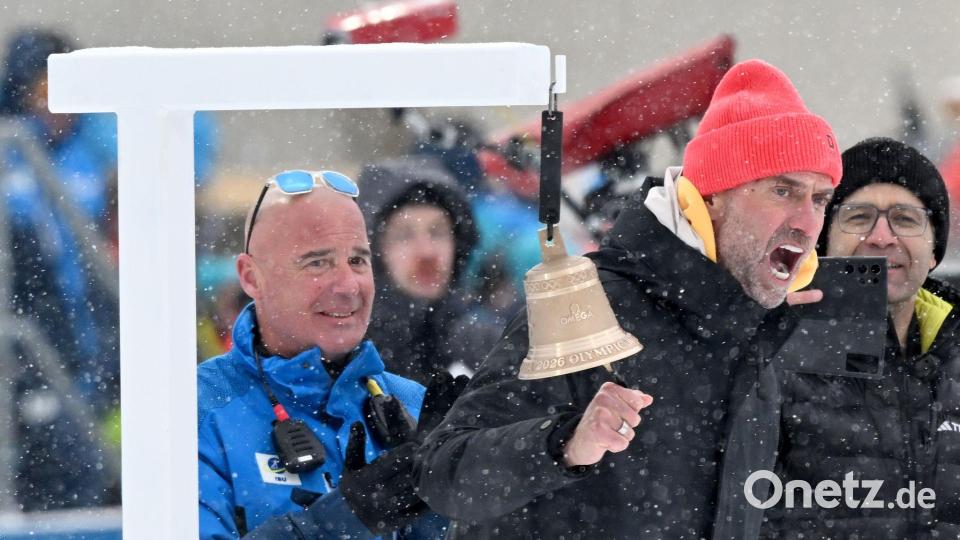 Klopp durfte die letzte Runde des Staffelrennens einläuten. Bild: Hendrik Schmidt/dpa