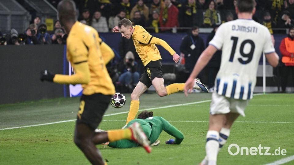 Sorgte für den Pausenstand: Maximilian Beier. Bild: Bernd Thissen/dpa