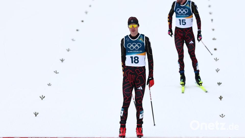 Vinzenz Geiger hatte mit dem Kampf um die Medaillen wieder nichts zu tun. Bild: Daniel Karmann/dpa