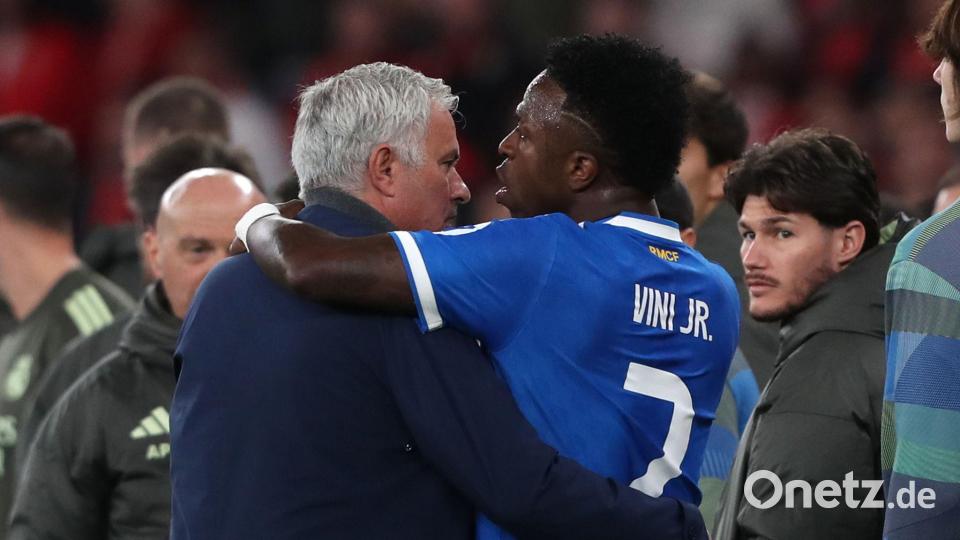 Benfica-Trainer José Mourinho (l) und Vinicius Jr. von Real Madrid äußerten sich zum mutmaßlichen Rassismus-Vorfall. Bild: Pedro Rocha/AP/dpa