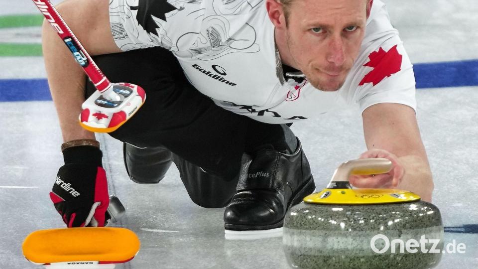 Bei Olympia im Fokus: der kanadische Curler Marc Kennedy. (Archivbild) Bild: Misper Apawu/AP/dpa