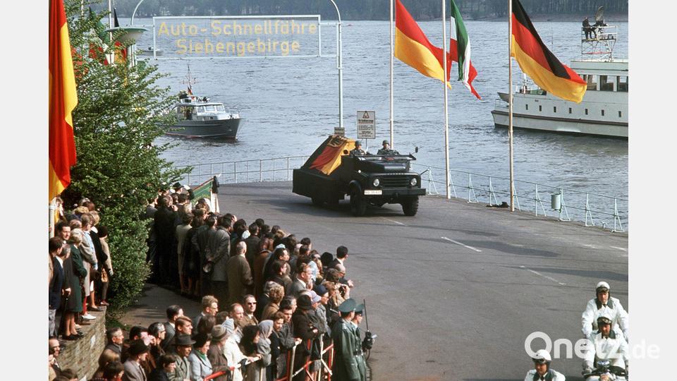 Die alte Bundesrepublik mit ihrem Gründungskanzler Konrad Adenauer wird in der Rückschau als Hort der Stabilität gesehen. (Archivbild) Bild: picture alliance / Gutberlet/dpa