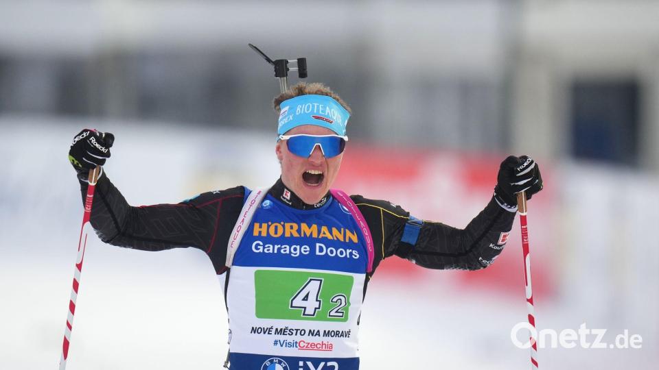 Der Bayer Leonhard Pfund gilt als großes deutsches Talent Bild: Petr David Josek/AP/dpa