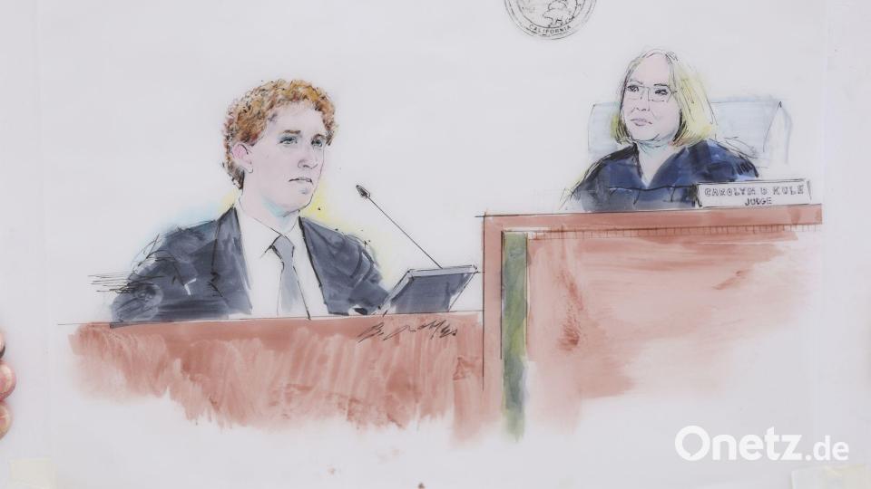 Meta-CEO Mark Zuckerberg hat in einem potenziell folgenschweren US-Prozess um das Suchtpotenzial sozialer Medien die Vorgehensweise seines Unternehmens verteidigt. Bild: William T. Robles/AP/dpa