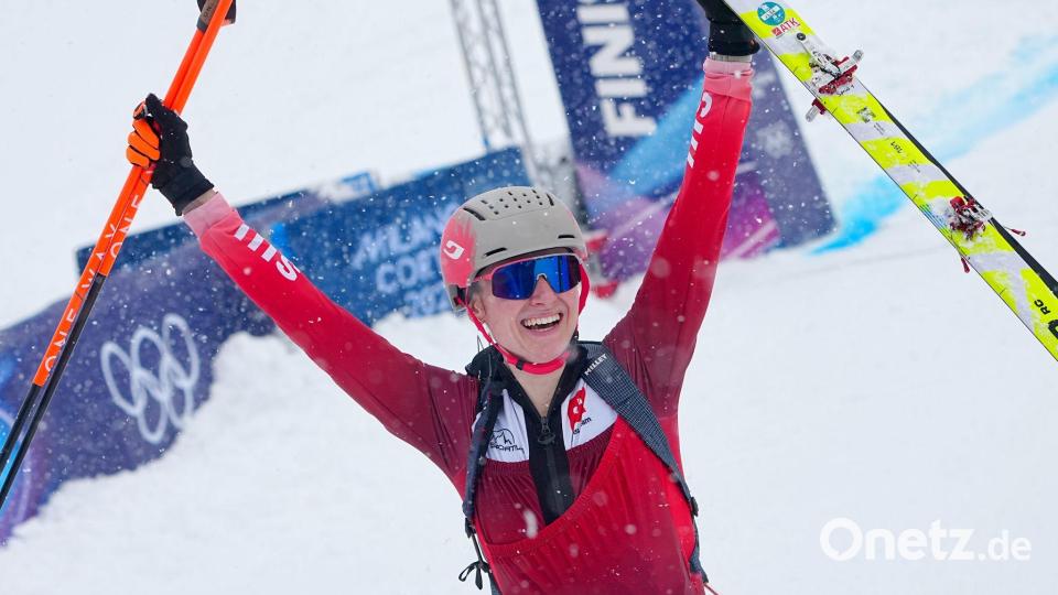 Erste Olympiasiegerin im Skibergsteigen: Marianne Fatton Bild: Michael Kappeler/dpa