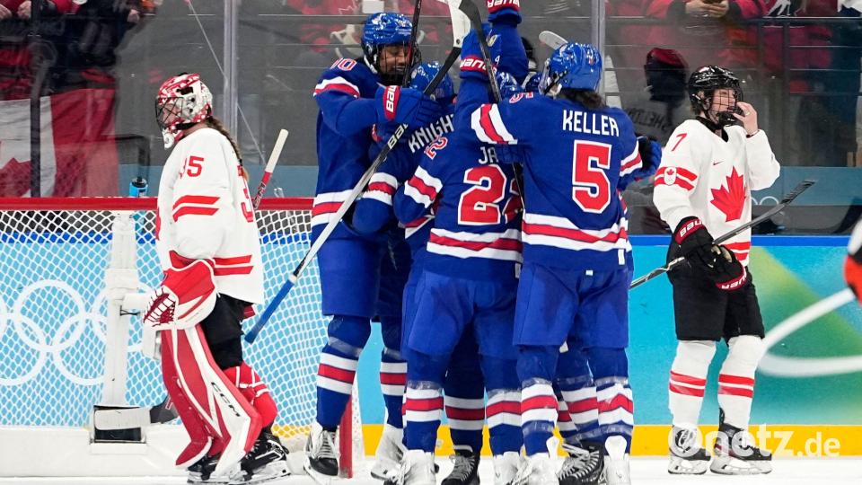 Das US-Team darf jubeln. Bild: Hassan Ammar/AP/dpa