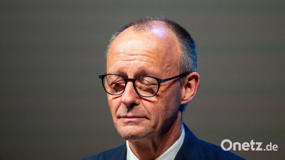 Bundeskanzler Friedrich Merz spricht auf dem Politischen Aschermittwoch der CDU Rheinland-Pfalz in Trier. Bild: Harald Tittel/dpa