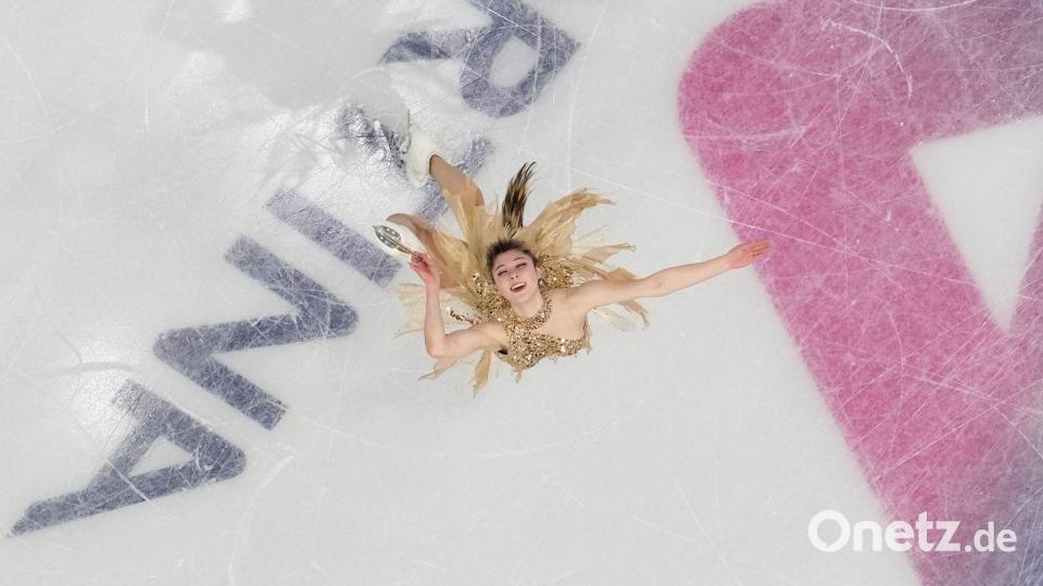 Alysa Liu läuft zu Gold. Bild: Christophe Ena/AP/dpa