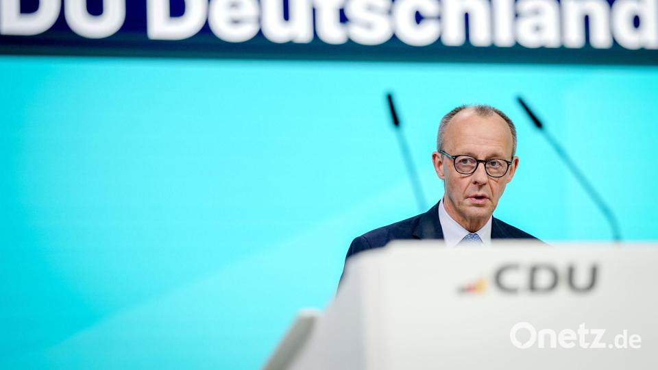 Friedrich Merz steht an diesem Freitag vor der ersten Wiederwahl als CDU-Vorsitzender in seiner Amtszeit als Kanzler. Bild: Kay Nietfeld/dpa