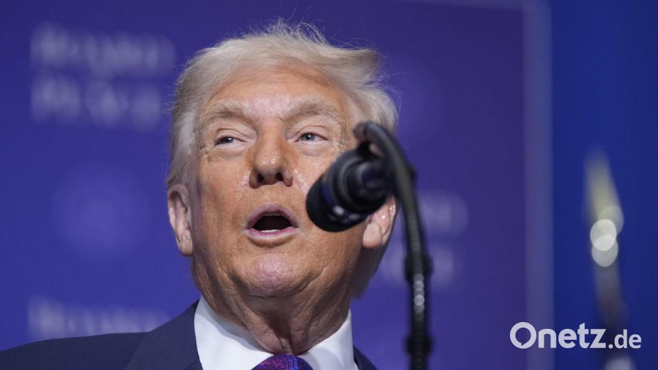 Trump lobte den von ihm gegründeten Friedensrat überschwänglich. Bild: Mark Schiefelbein/AP/dpa