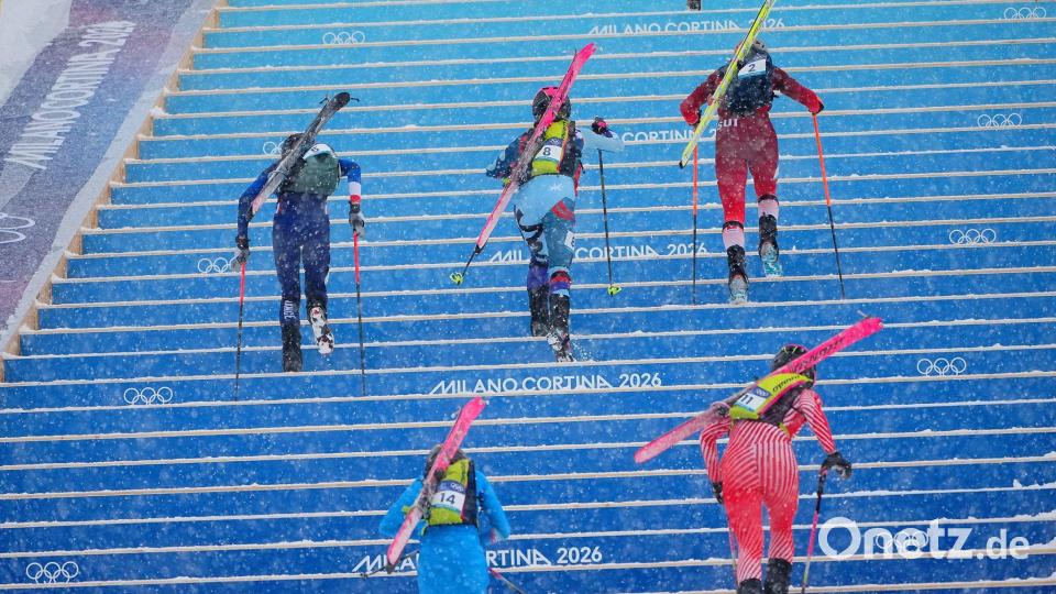 Diese Treppen müssen bewältigt werden. Bild: Michael Kappeler/dpa