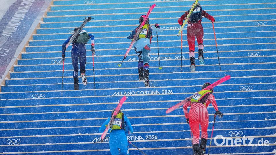 Steiler Aufstieg: Bei den Olympischen Winterspielen wird zum ersten Mal in der Disziplin "Skibergsteigen" um Medaillen gekämpft. Bild: Michael Kappeler/dpa