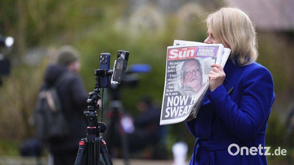 Die Festnahme des Ex-Prinzen sorgt für Aufregung. Bild: Jordan Pettitt/PA Wire/dpa