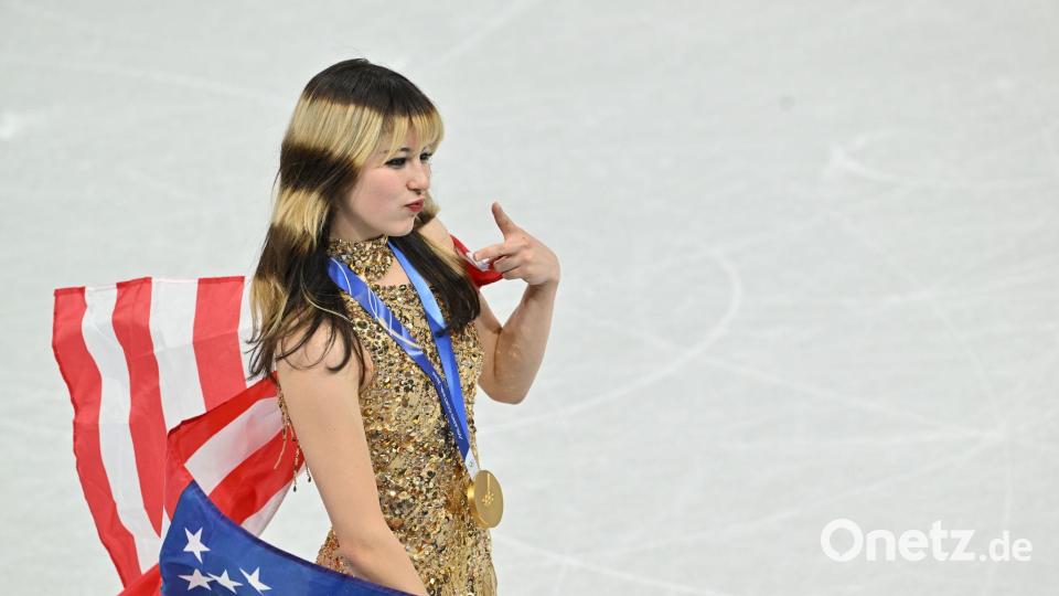 Alysa Liu lief unbeschwert zum Olympiasieg. Bild: Peter Kneffel/dpa