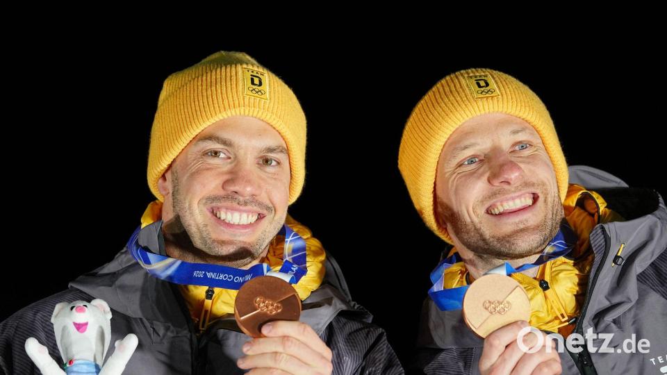In Mailand gewann das Duo Bronze im Doppelsitzer und Gold mit der deutschen Team-Staffel. (Archivbild) Bild: Michael Kappeler/dpa