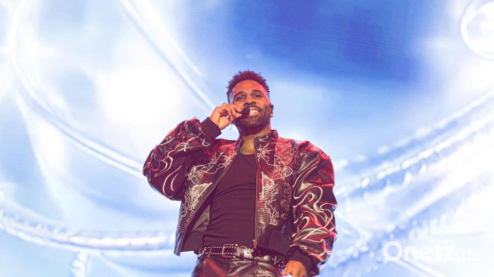 Jason Derulo machte in Hannover Station fürs erste Deutschland-Konzert auf seiner „The Last Dance World Tour“. Bild: Moritz Frankenberg/dpa