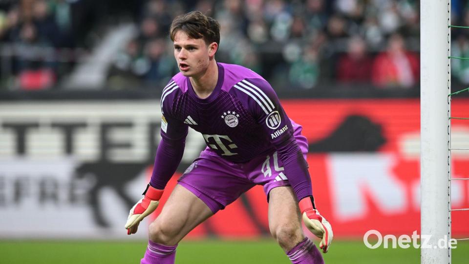 Gegen Frankfurt im Bayern-Tor: Jonas Urbig. (Archivbild) Bild: Carmen Jaspersen/dpa