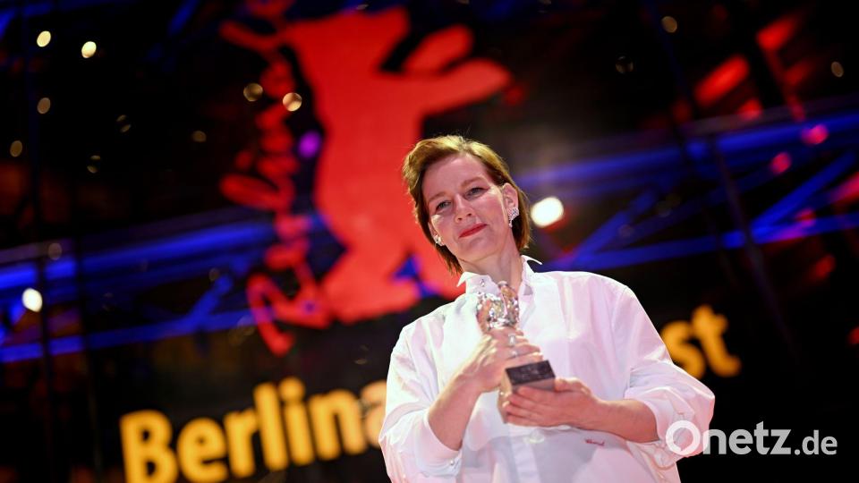 Gewann ihren zweiten Silbernen Bären: Sandra Hüller. Bild: Sebastian Christoph Gollnow/dpa