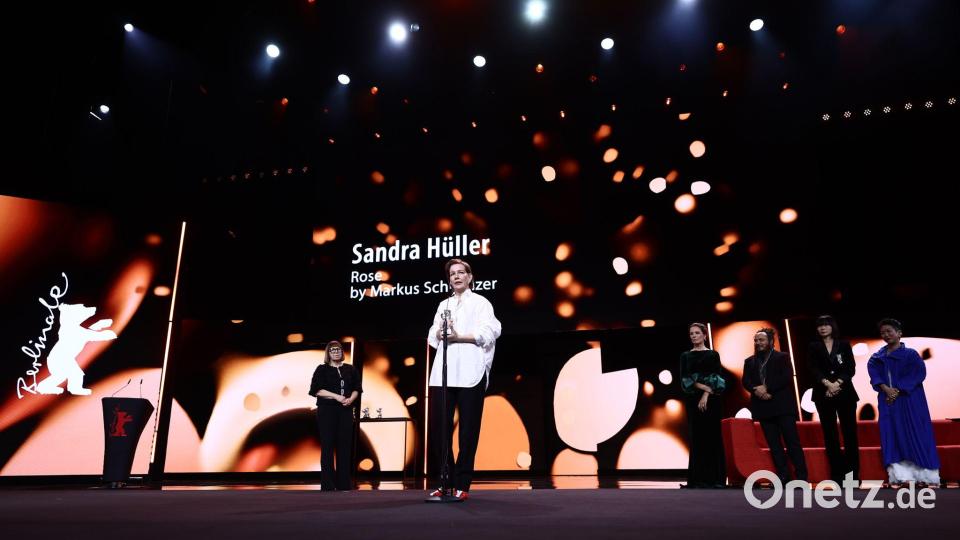 Sandra Hüller wurde bei der Berlinale ausgezeichnet. Bild: Christoph Soeder/dpa