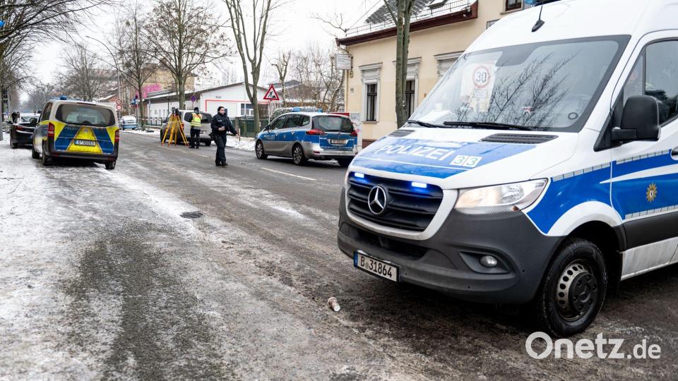 Polizeieinsatz Ende Januar 2025 in Berlin-Weißensee, nachdem Schüsse auf einen Mann abgefeuert wurden. Bild: Fabian Sommer/dpa