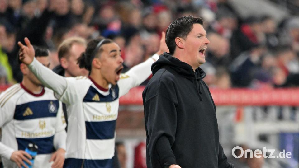 Haderte mit dem Schiedsrichter: HSV-Trainer Merlin Polzin. Bild: Torsten Silz/dpa