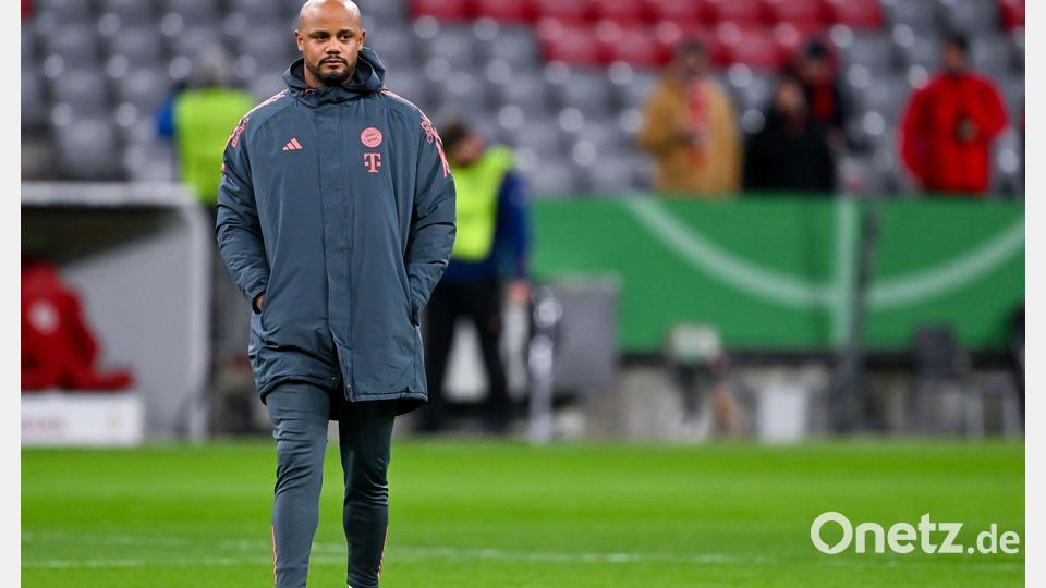 Denkt noch nicht an den BVB: Bayern-Trainer Kompany. (Archivbild) Bild: Sven Hoppe/dpa