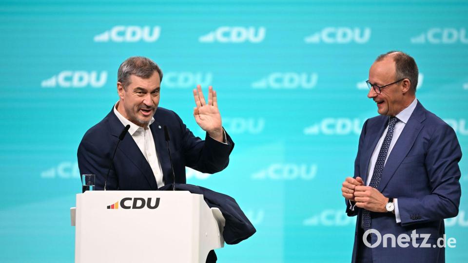 Söder beherrscht den vulkanischen Gruß. Bild: Katharina Kausche/dpa