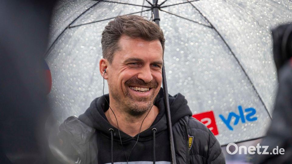 Konnte mit seinem Team zufrieden sein: Dynamo-Cheftrainer Thomas Stamm. Bild: David Inderlied/dpa