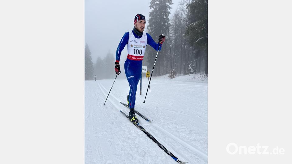 Lukas Kreitinger vom SC Monte Kaolino beim Rennen über die 10 Kilometer klassisch bei den Oberpfalzmeisterschaften Bild: chl