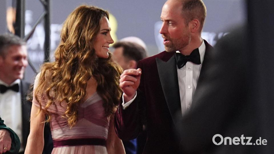 Kate und William zeigten sich ebenso bei der Verleihung. Bild: James Manning/PA Wire/dpa