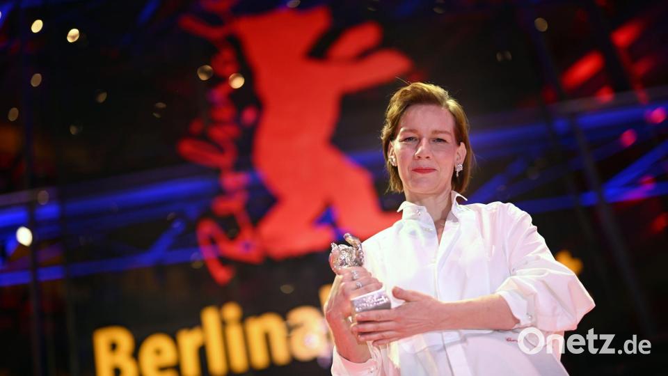 Schauspielerin Sandra Hüller wurde für ihre Hauptrolle im Drama „Rose“ geehrt. Bild: Sebastian Christoph Gollnow/dpa