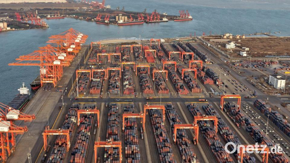 Deutschland importiert mehr Waren aus China. (Archivbild) Bild: Yang Shiyao/XinHua/dpa