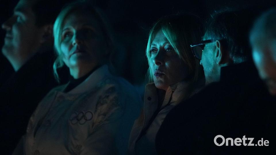 Italiens Ministerpräsidentin Giorgia Meloni und IOC-Präsidentin Kirsty Coventry Bild: Natacha Pisarenko/AP/dpa