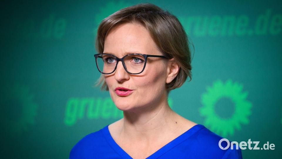 Die Co-Vorsitzende der Grünen, Franziska Brantner, ruft die CDU auf, sich gegen die CSU in der Frage eines Social-Media-Verbots für Kinder durchzusetzen. (Archivfoto) Bild: Bernd von Jutrczenka/dpa