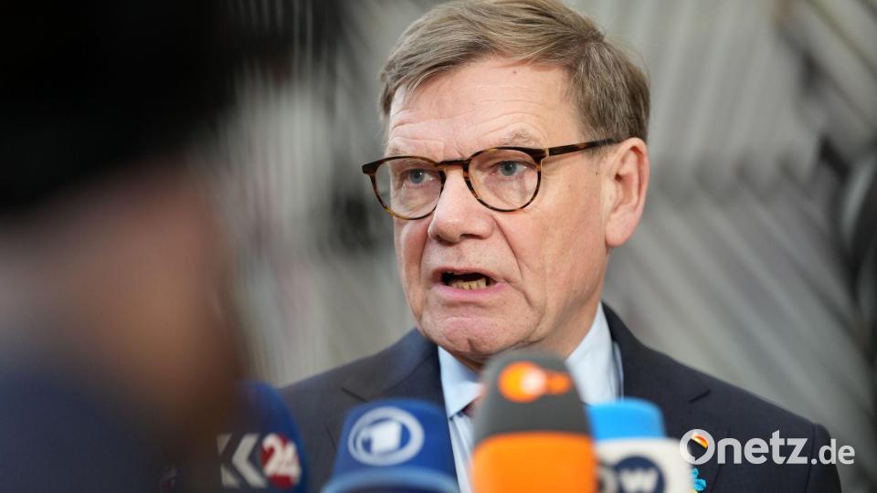 Hofft darauf, dass Ungarn seine Blockade schnell aufhebt: Deutschlands Außenminister Johann Wadephul. Bild: Virginia Mayo/AP/dpa