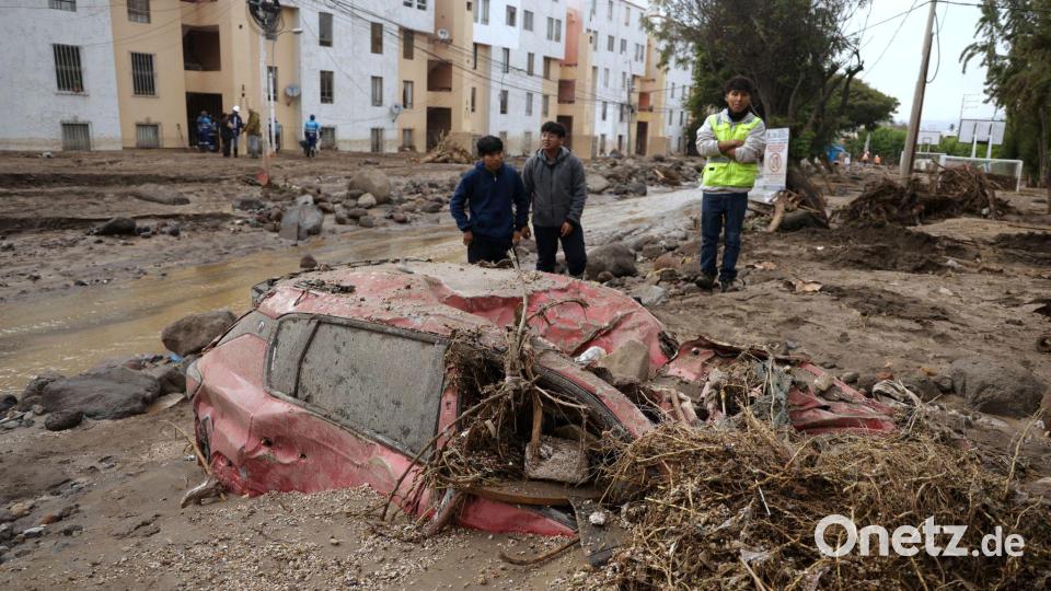 Überschwemmungen nach starkem Regen in Peru Bild: Jose Sotomayor/AP/dpa