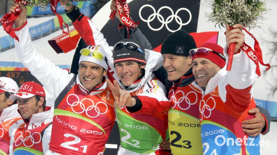 Michael Rösch (2. v.l) war schon mit 22 Jahren auf dem Höhepunkt seiner Karriere. Bild: picture alliance / Bernd Thissen/dpa