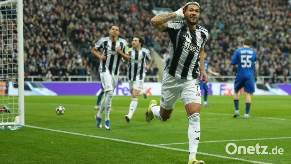 Newcastle United steht problemlos im Achtelfinale der Champions League. Bild: Jon Super/AP/dpa