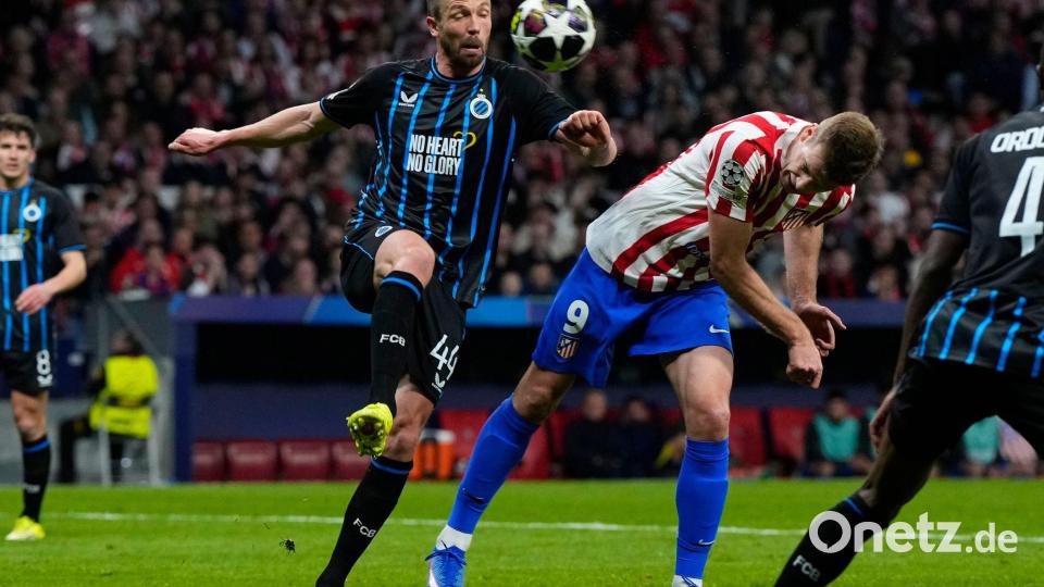 Alexander Sorloth traf dreifach für Atletico Madrid. Bild: Manu Fernandez/AP/dpa