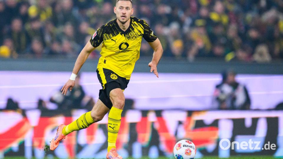 Waldemar Anton soll die BVB-Abwehr in Bergamo zusammenhalten. (Archivbild) Bild: Tom Weller/dpa