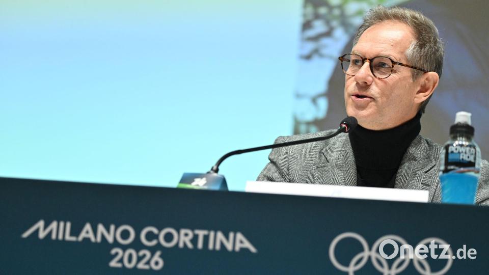 OK-Chef Grospiron äußerte sich vor dem Abschluss der vergangenen Winterspiele in Mailand optimistisch. Bild: Peter Kneffel/dpa
