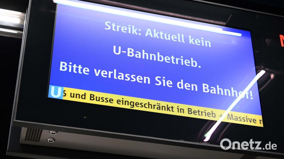 Auch München ist von der nächsten Runde im Warnstreik betroffen. (Archivbild) Bild: Felix Hörhager/dpa
