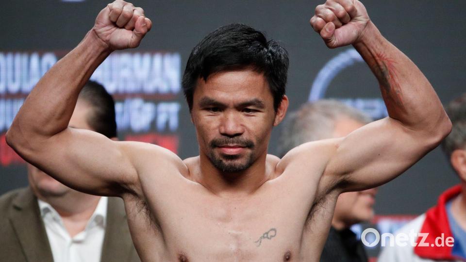 Die philippinische Box-Ikone Manny Pacquiao steigt erneut in den Ring. (Archivbild) Bild: John Locher/AP/dpa
