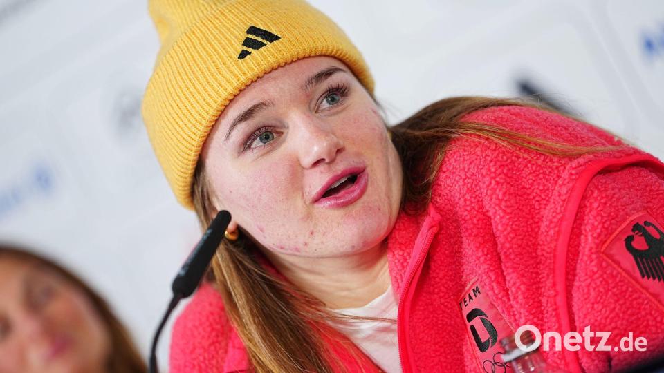Einer der deutschen Stars bei den Winterspielen: Ski-Juwel Emma Aicher. (Archivbild) Bild: Michael Kappeler/dpa
