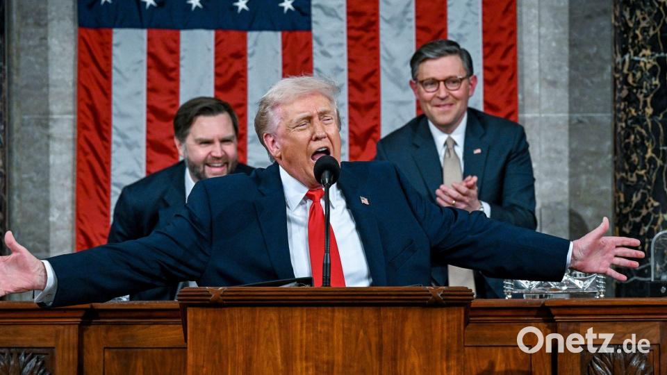 Was stimmt, was nicht? Trumps Rede im Faktencheck. Bild: Kenny Holston/Pool The New York Times/AP/dpa