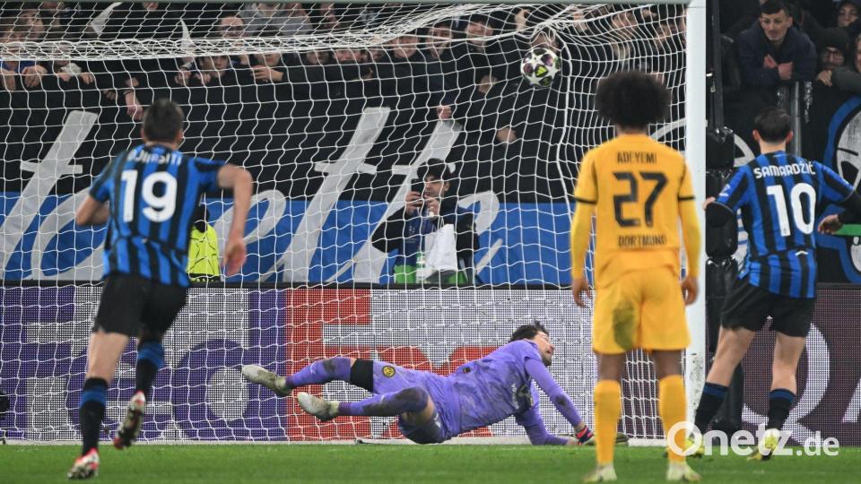 Torwart Gregor Kobel leitete den entscheidenden Elfmeter mit einem Patzer ein. Bild: Federico Gambarini/dpa