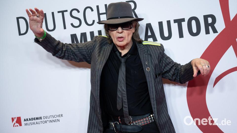 Auch Udo Lindenberg wurde geehrt. Bild: Christophe Gateau/dpa