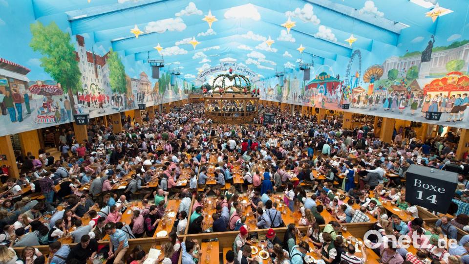 Wiesntische sind begehrt - und werden immer wieder zu überhöhten Preisen auf dem Graumarkt angeboten. (Archivbild) Bild: Matthias Balk/dpa