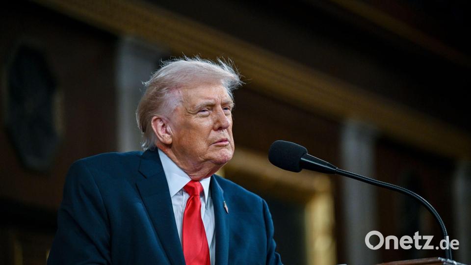 US-Präsident Trump hat dem Iran mit militärischen Maßnahmen gedroht. (Archivbild) Bild: Kenny Holston/Pool The New York Times/AP/dpa