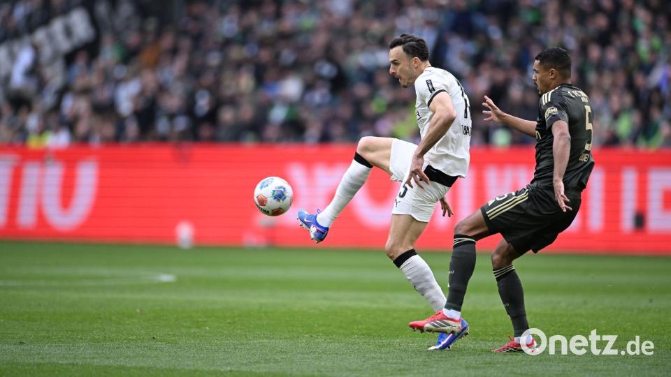 Gut abgeschirmt: Borussias Torjäger Haris Tabakovic. Bild: Fabian Strauch/dpa